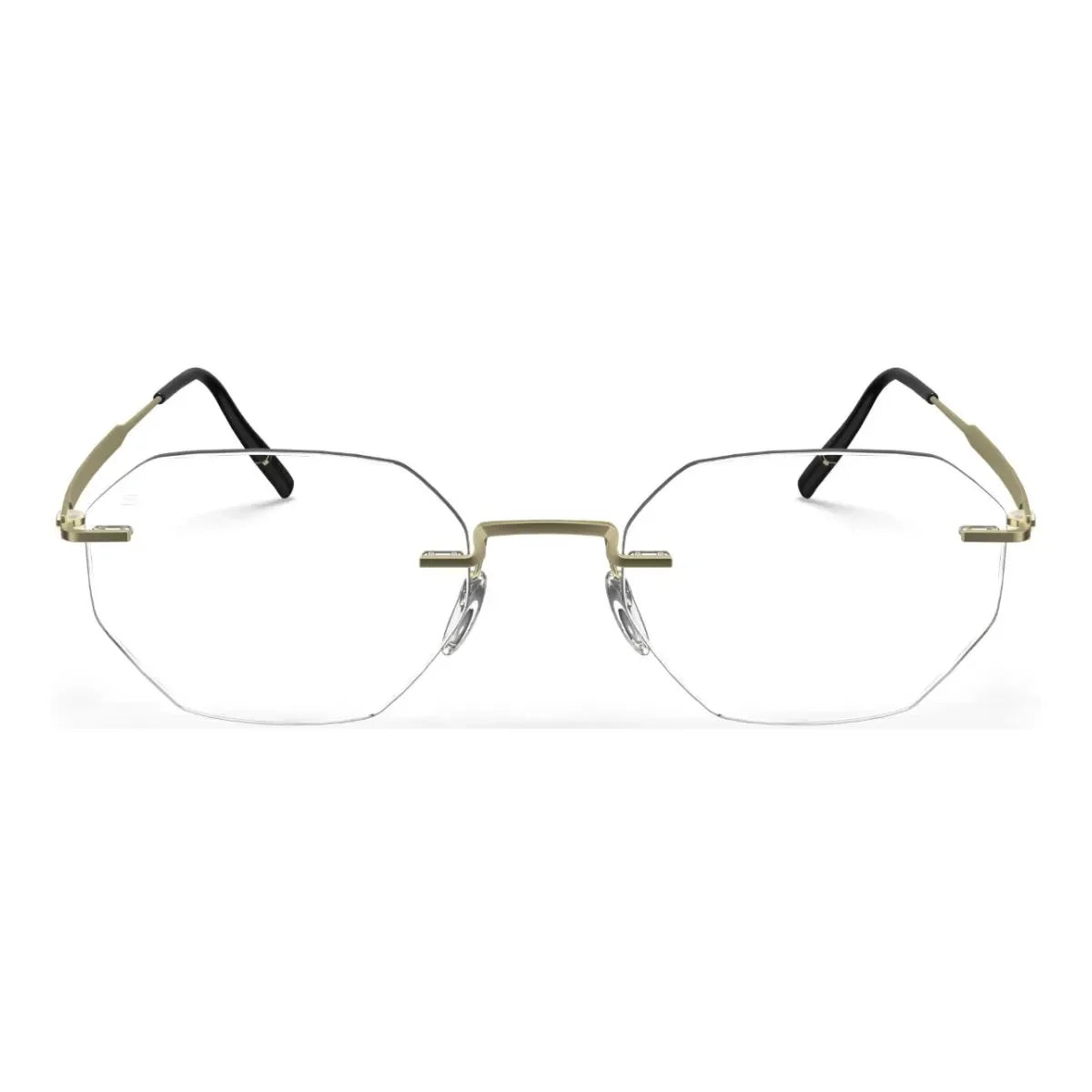 Silhouette Frame 5586 8540 lightweight rimless silhouette prescription glasses in matte gold, premium silhouette mens glasses and unisex optical frames eyewear for clear vision optorium.