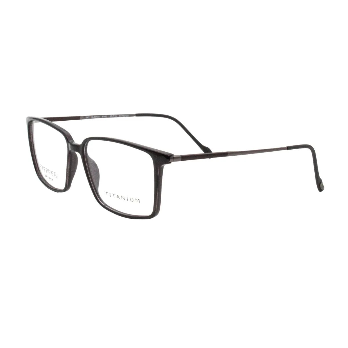 Stepper optical frame SI-20149 F920  full rim black eyeglass for men. High-quality Stepper eyewear features a rectangle frame that ensures long-lasting comfort. Shop Stepper eyewear at Optorium.