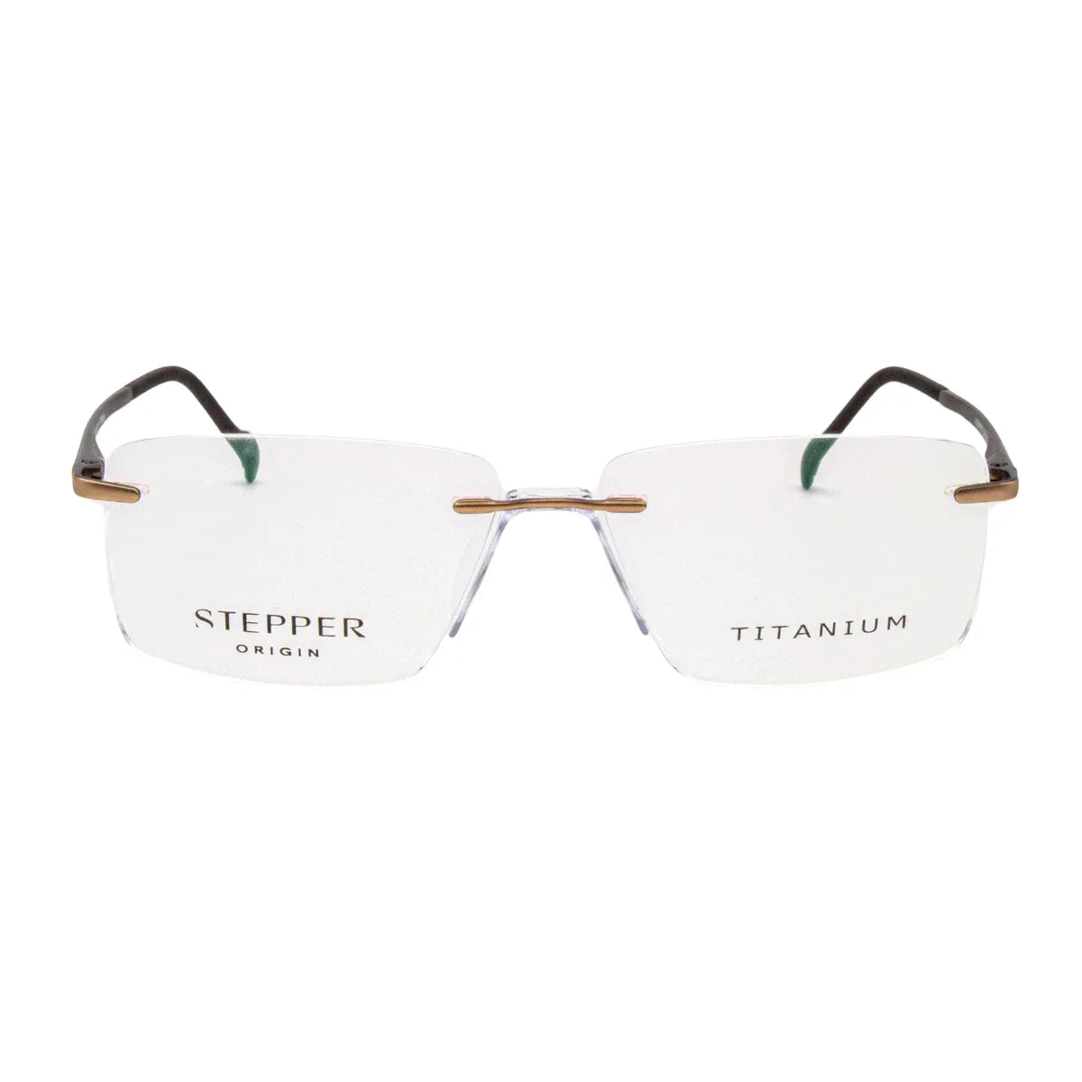 Stepper SI 84169 F010 men’s rimless rectangle titanium eyeglasses – premium optical frame Optorium