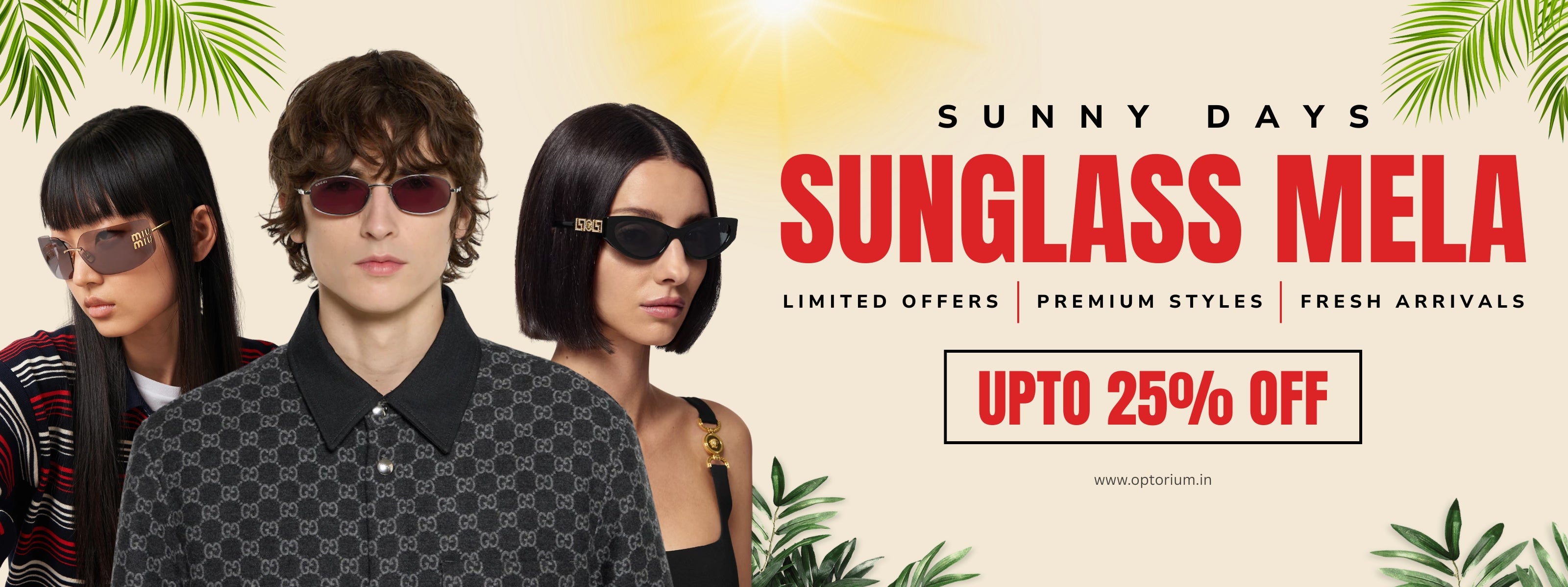 Sunny Days Sunglass Mela – Best Summer Sunglasses for Men and Women Online in India | Premium UV Protection Eyewear by Optorium