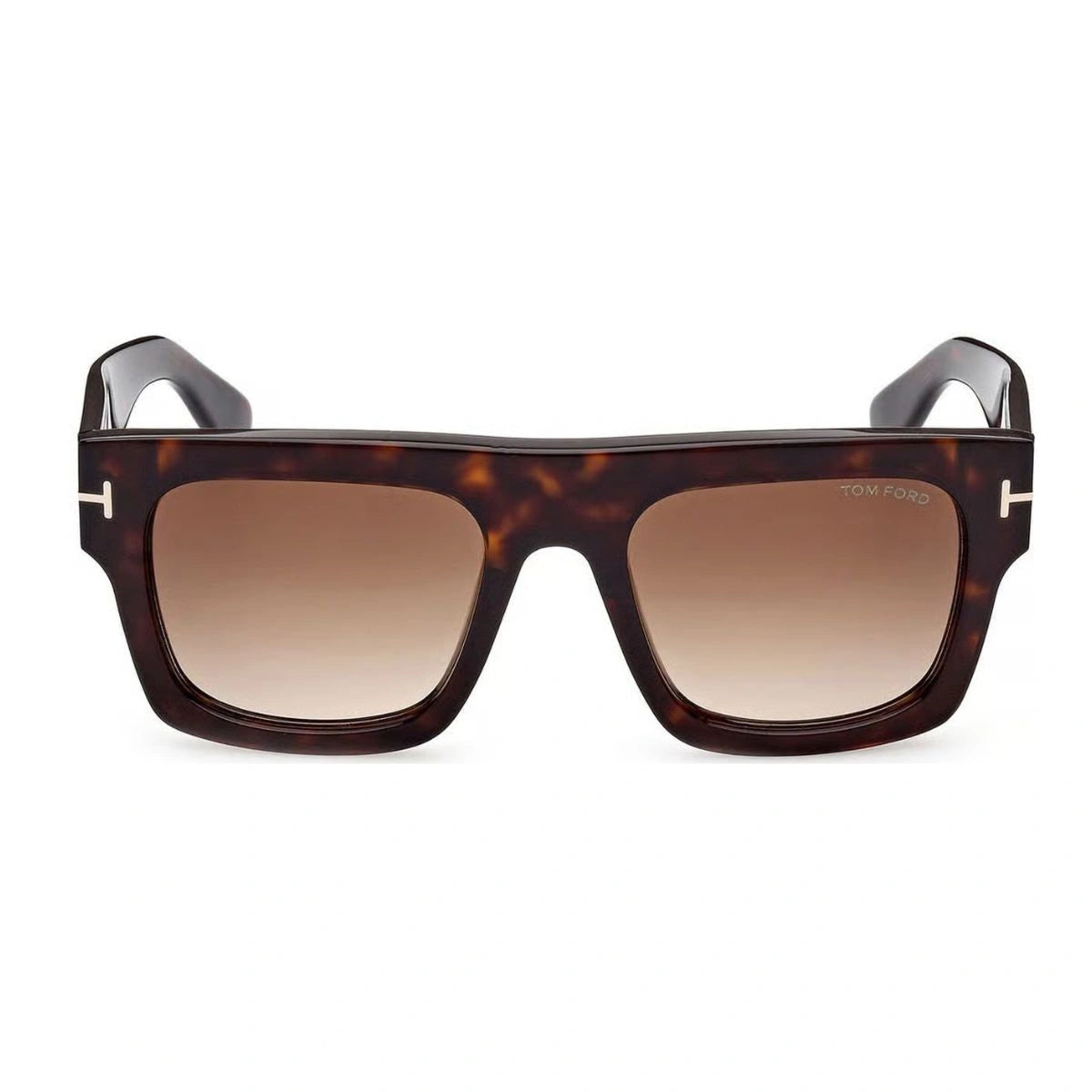 Tom Ford TF711 Fausto Havana square gradient brown lens sunglasses