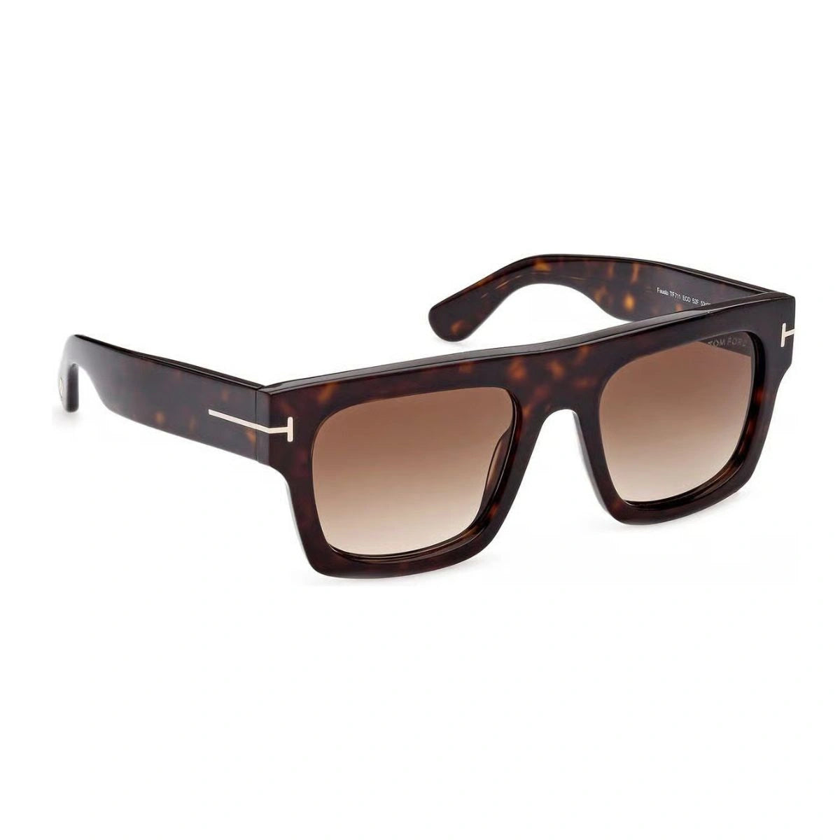 Tom Ford Fausto TF711 stylish square unisex gradient brown sunglasses