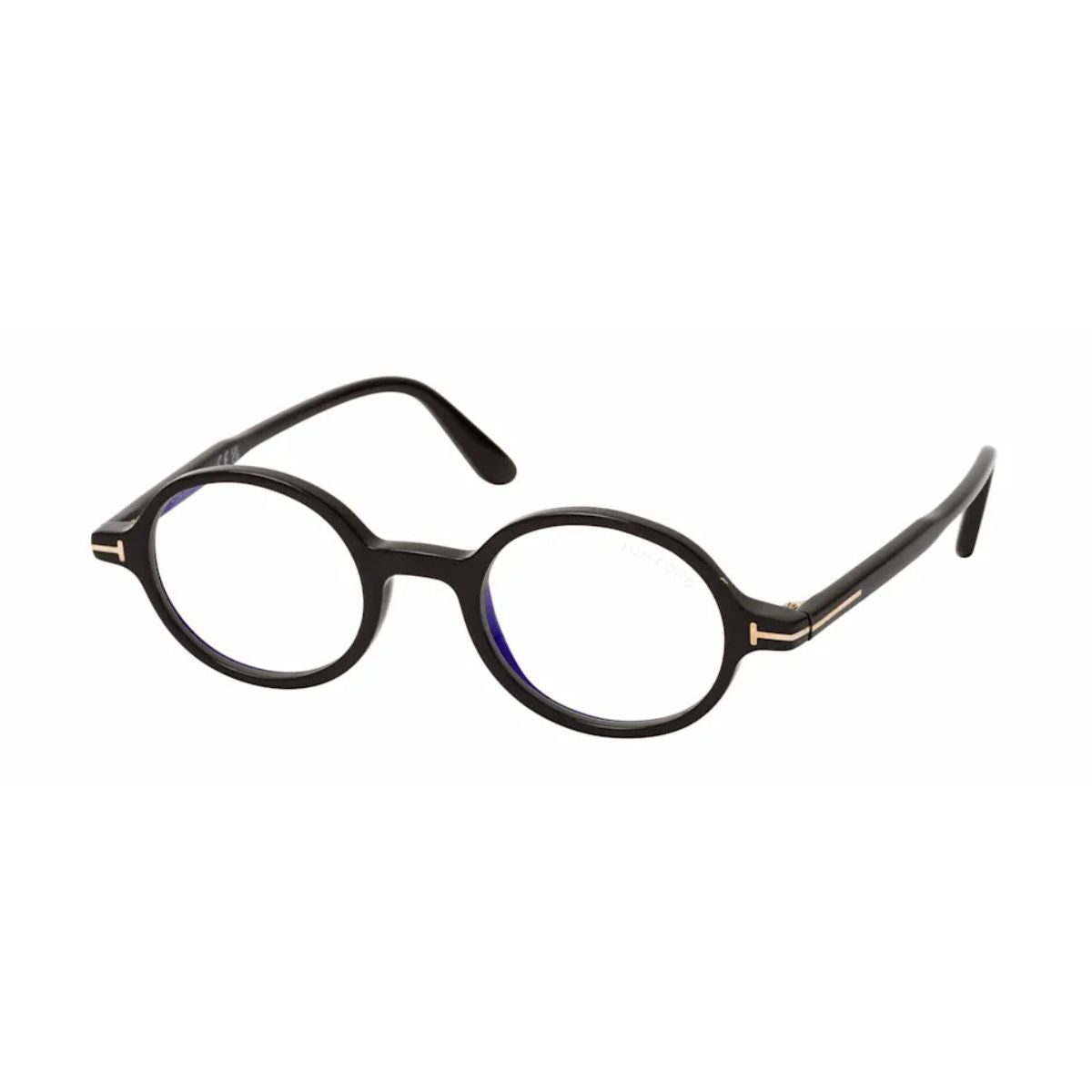 "Stylish black Tom Ford TF 5975 B 001 round eyeglasses frame for men and women online at Optorium."
