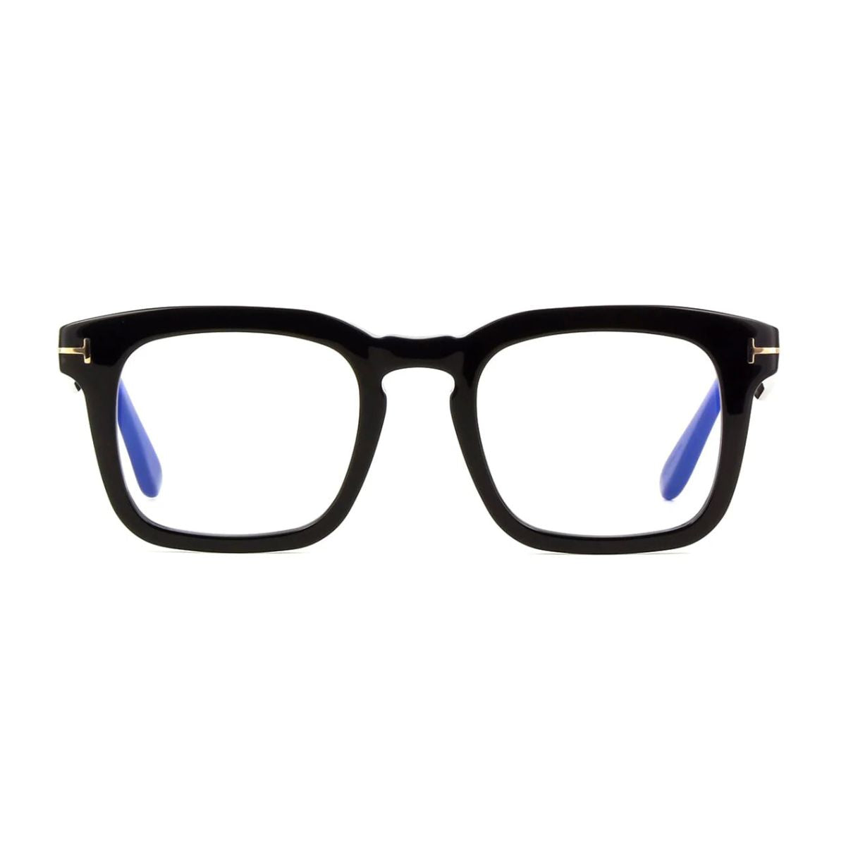 "Tom Ford TF 6025 B black square optical frame, stylish eyewear online at Optorium."
