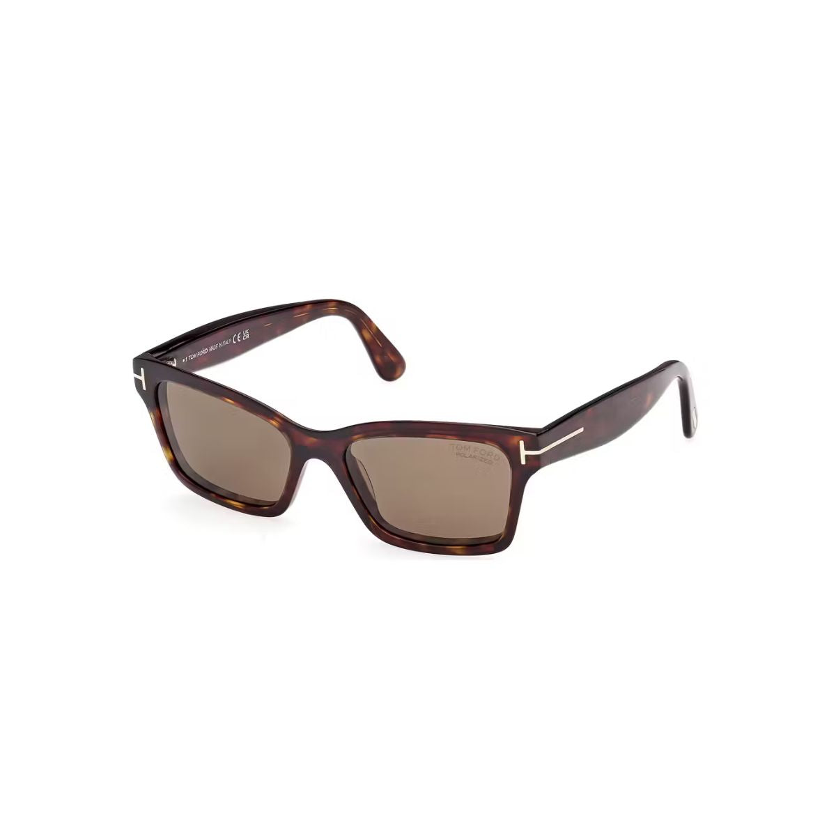 "Tom Ford Mikel TF1085 52H stylish Havana polarized sunglasses, square shape for women, premium UV protection – shop online at Optorium."