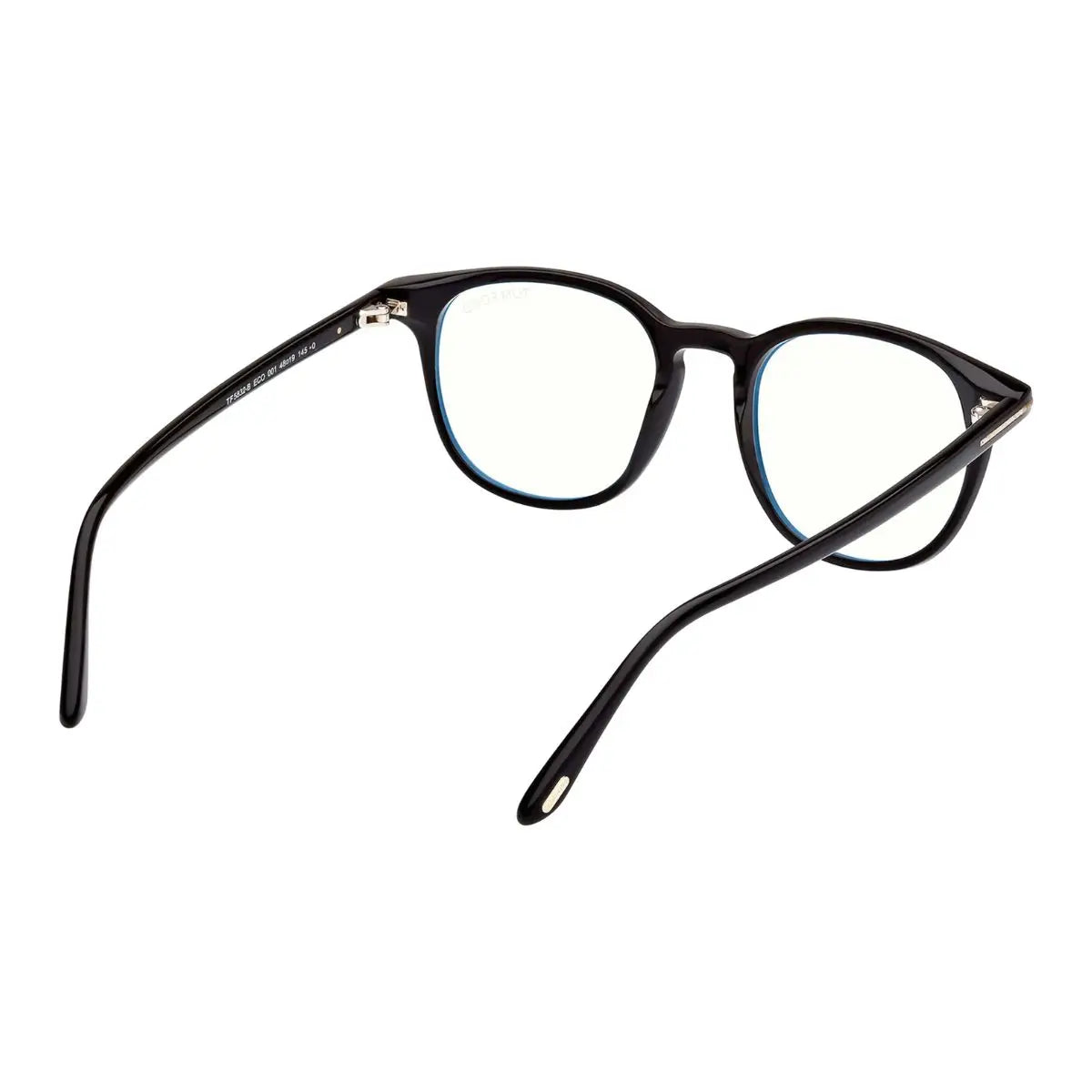 Shop Tom Ford Eco Frame TF5832-B 001 eyeglasses with shiny black color, luxury tom ford  and optical frames at optorium.