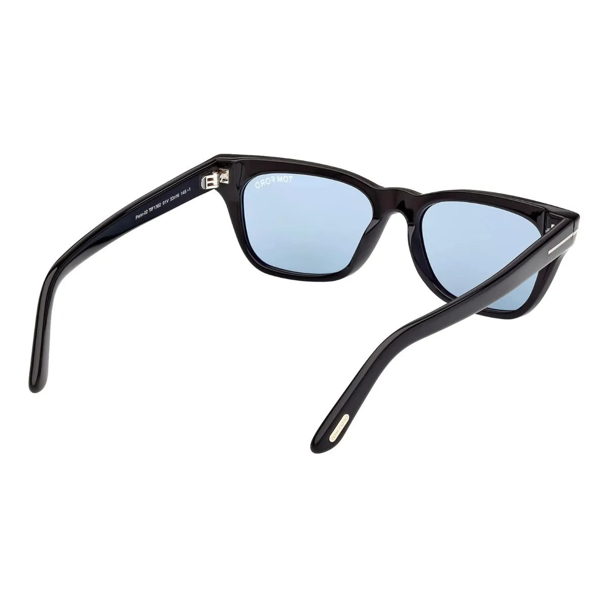 Best selling tomford shades Penn-02 TF 1362 01V shiny black color and rectangle shape sunglasses designed for tomford sunglasses men & women with premium build and reliable UV protection sunglasses optorium