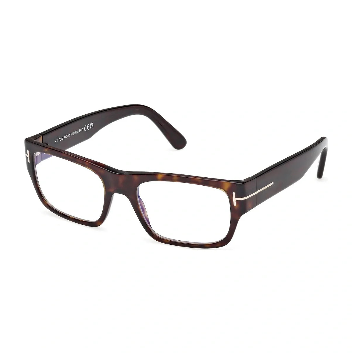 Tom Ford TF 6034-B ECO 052 havana full-frame prescription glasses at Optorium