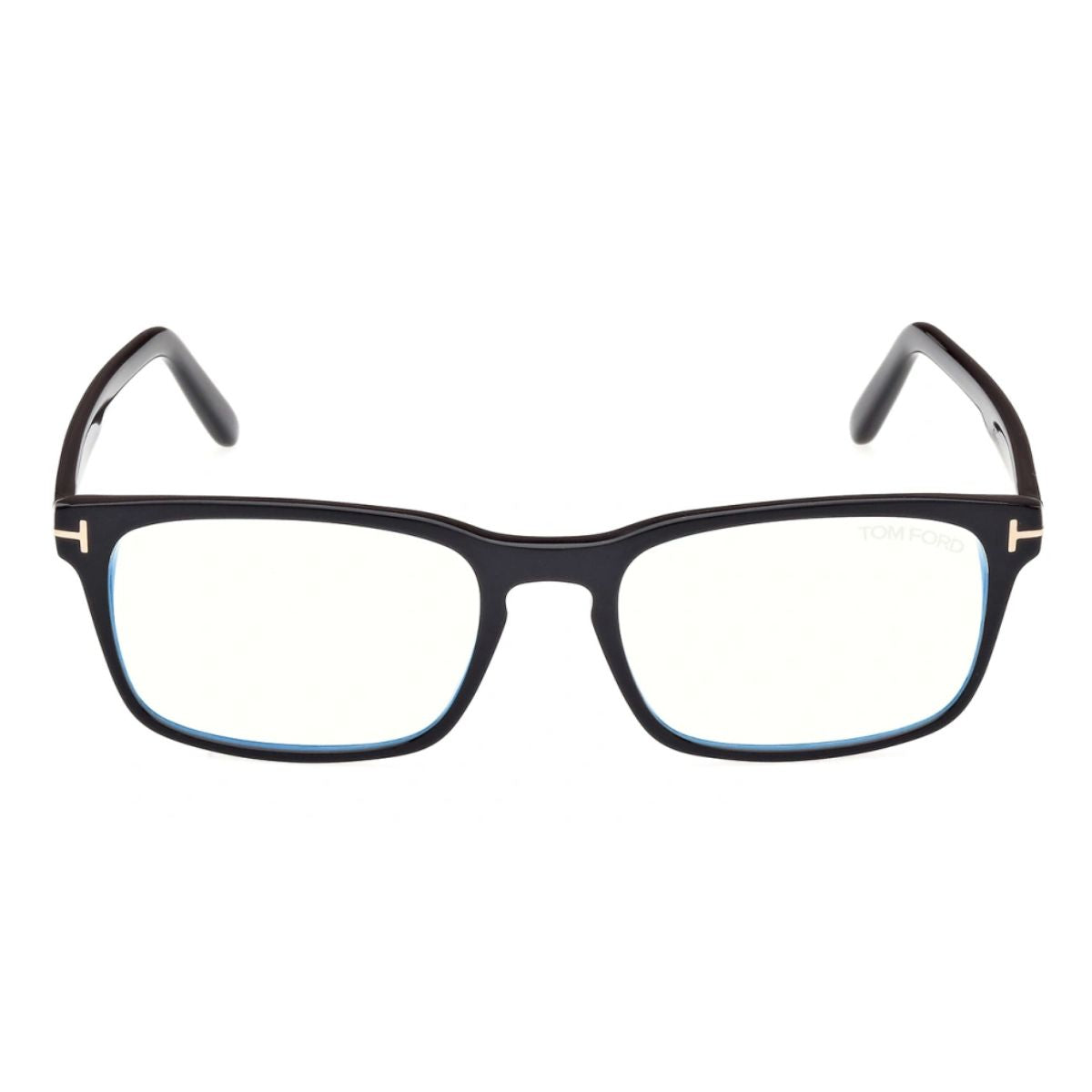 "Men's black rectangle glasses, Tom Ford TF 5938 001, Optorium."