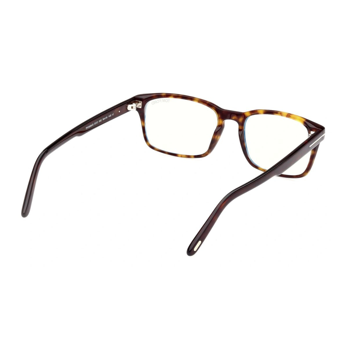 "Sophisticated and branded Tom Ford TF 5938 052 eyewear for men, rectangular Havana optical glasses, shop at Optorium Online with free shipping."