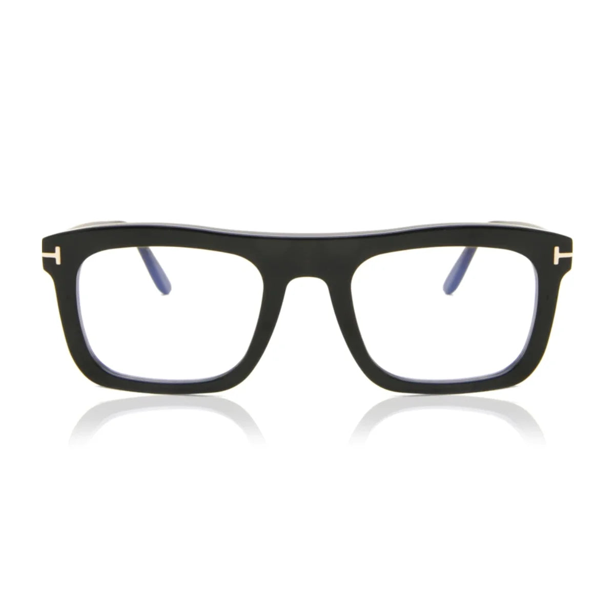 Tom Ford Frame TF 5757-B 001 black square eyeglasses for men at Optorium