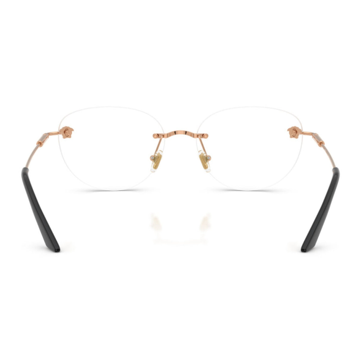 "Versace 1305 1412 prescription-ready rose gold frames with premium finish and timeless aesthetic Optorium"