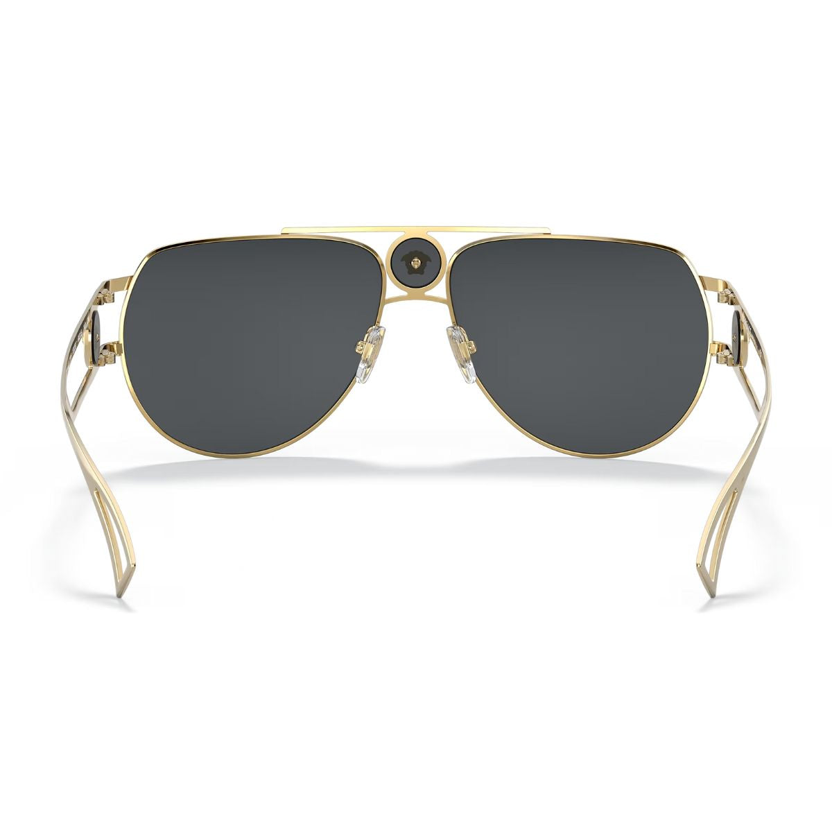 "Versace Men's Aviator Goggles with UV Protection Gold | Optorium"