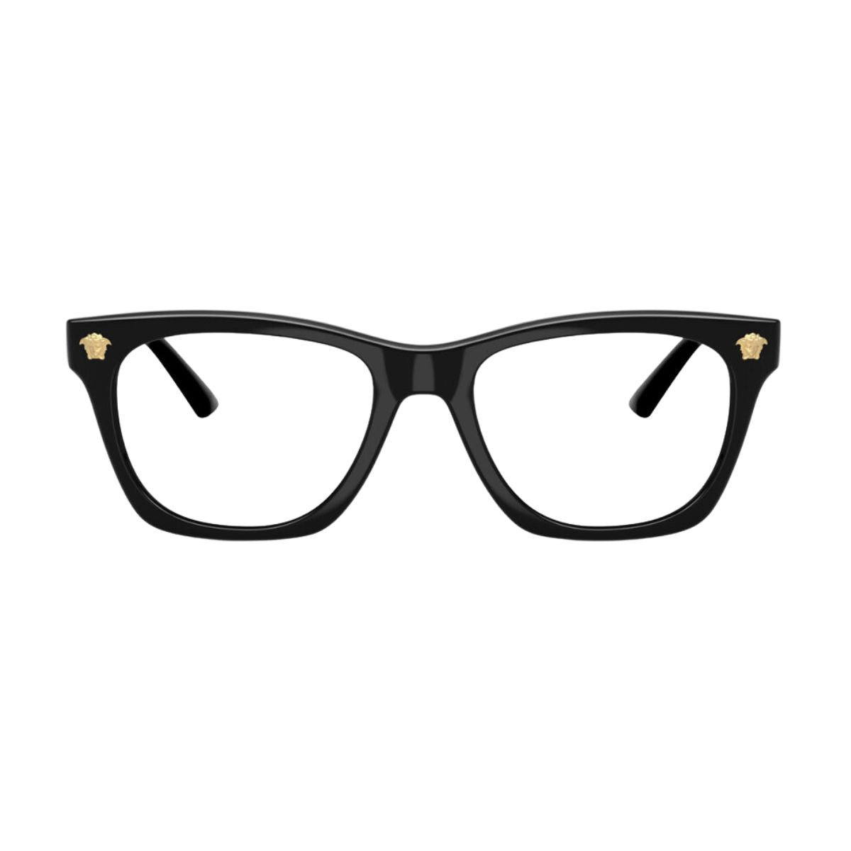 "Versace 3363-U GB1 optical frame for men and women in lightweight black, shop online at Optorium."
