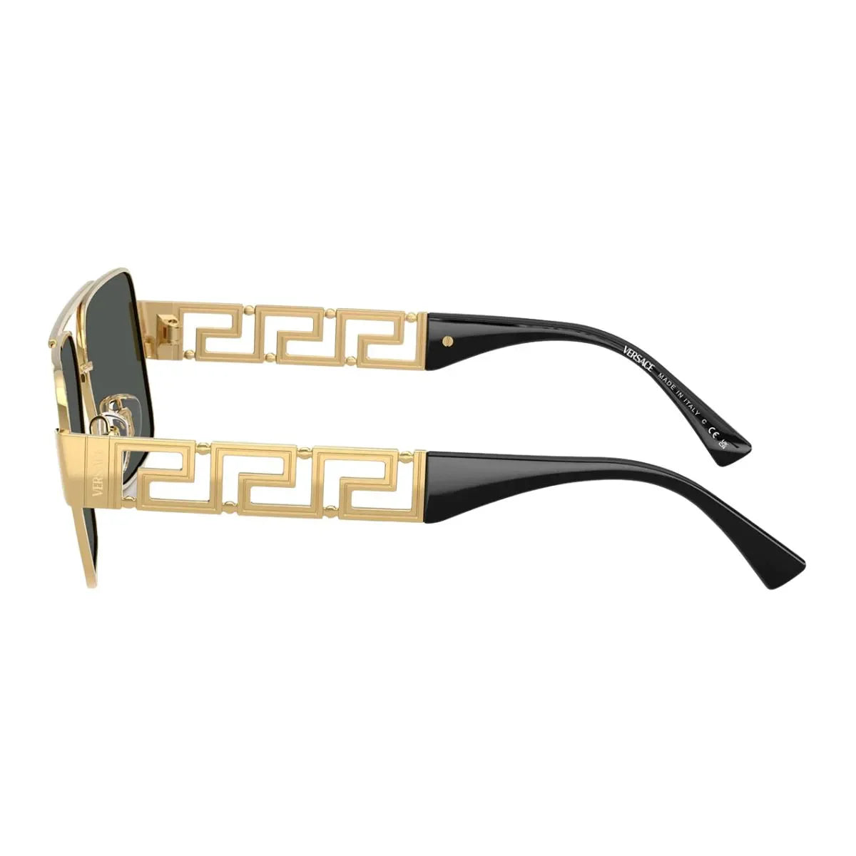Versace sunglasses for men and women featuring the premium Versace 2290 1002/87 gold color rectangle shape Sunglass, UV protection shades and high-demand Versace eyewear trending in fashion optorium