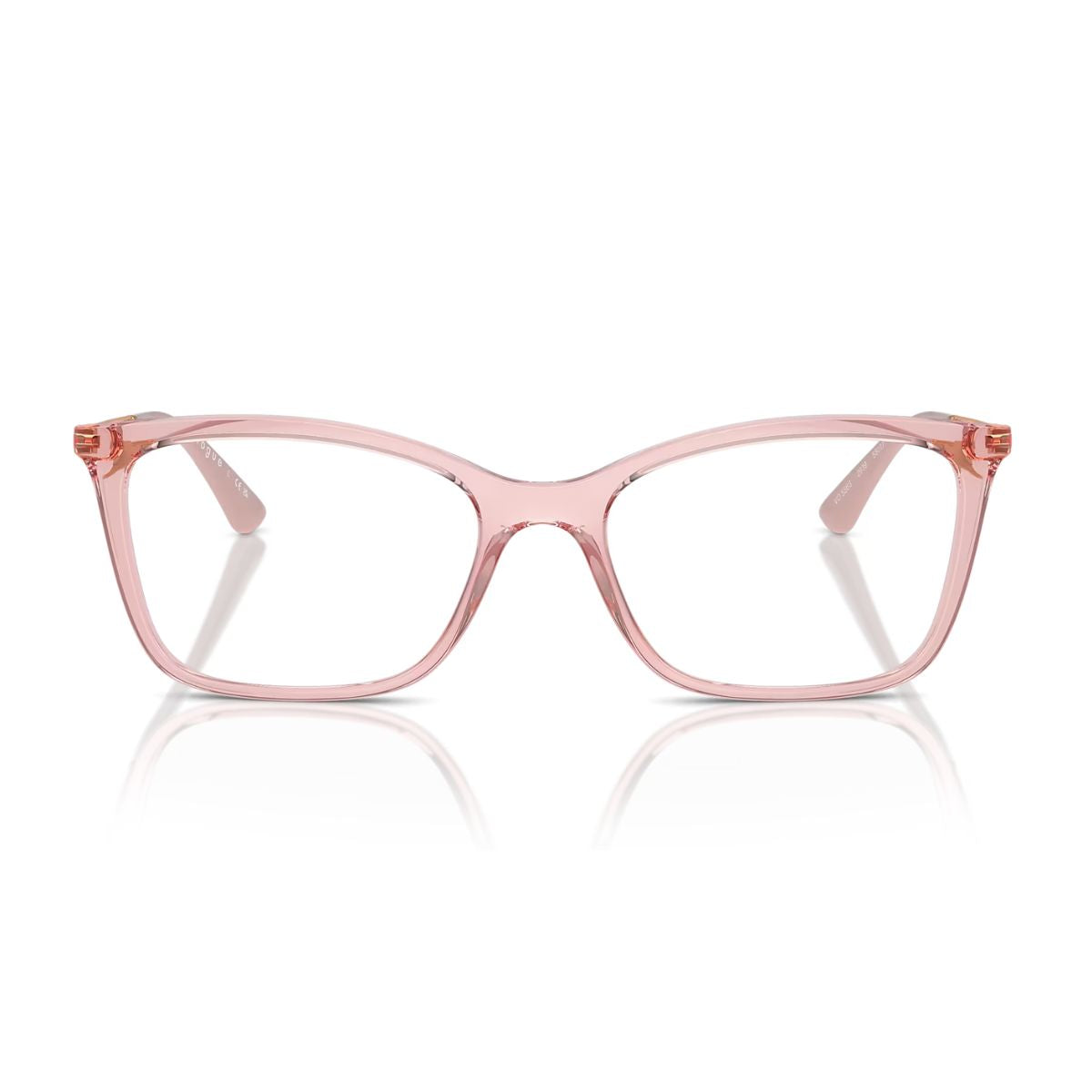 "Vogue 5563 2939 cat-eye pink transparent eyeglasses frame for women online at Optorium."
