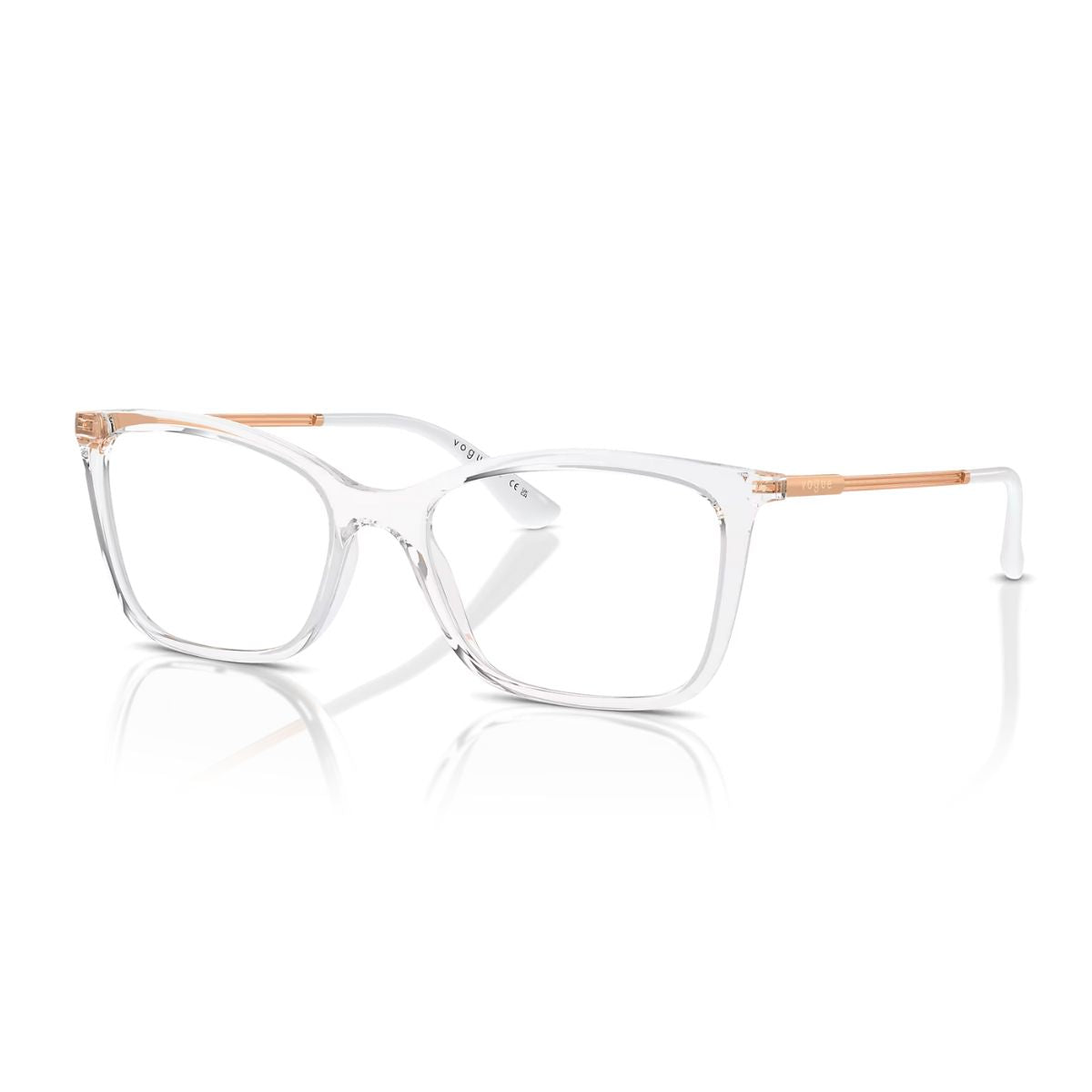 "Stylish transparent Vogue 5563 W745 eyewear frame online at Optorium."
