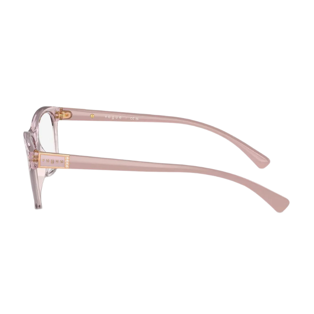 Women's Vogue VO 5424-B 2942 eyeglasses frame, sleek cat-eye design in pink. Buy online at Optorium.
