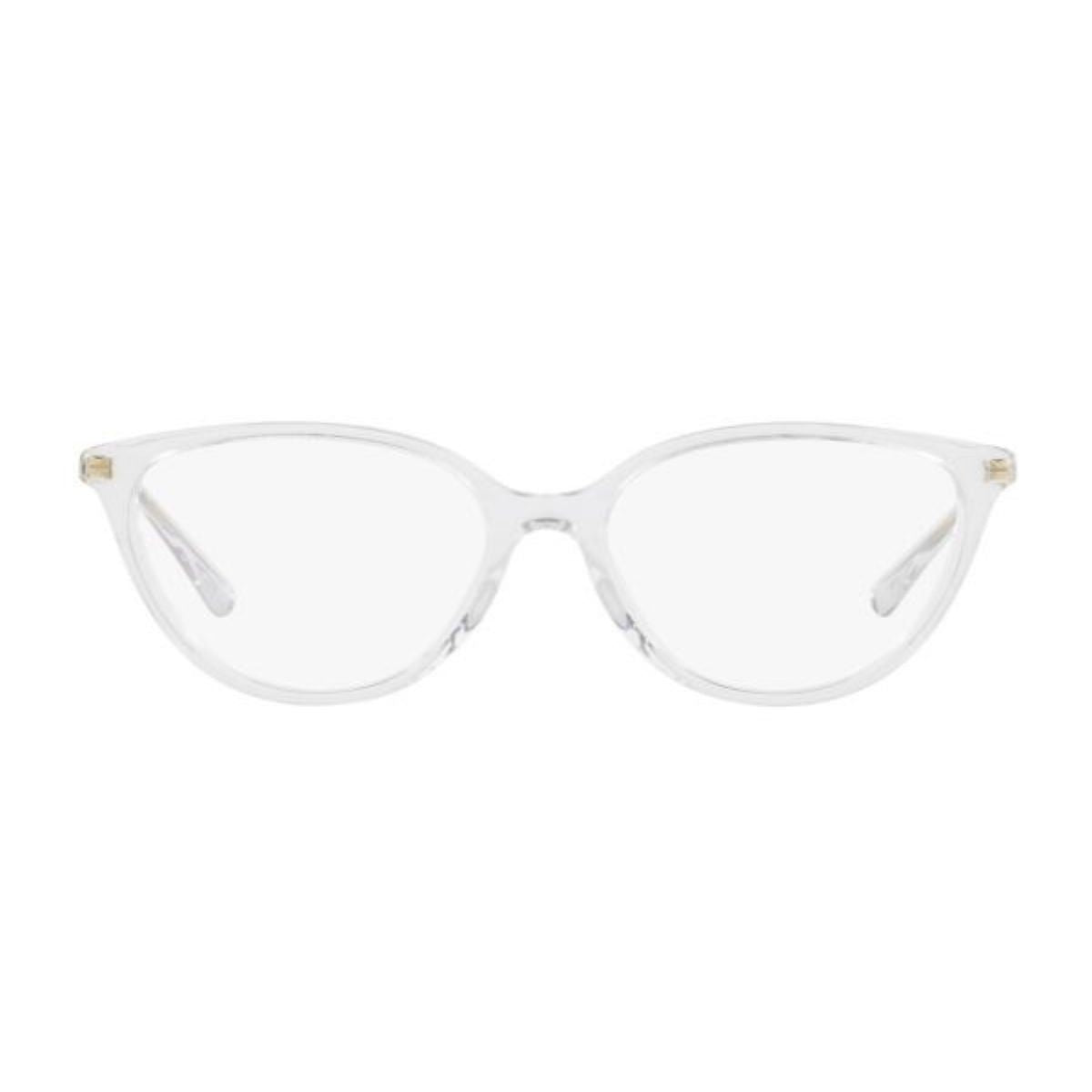 Vogue VO 5469-I W745 eyeglasses frame for women, transparent white cat-eye design. Available online at Optorium.
