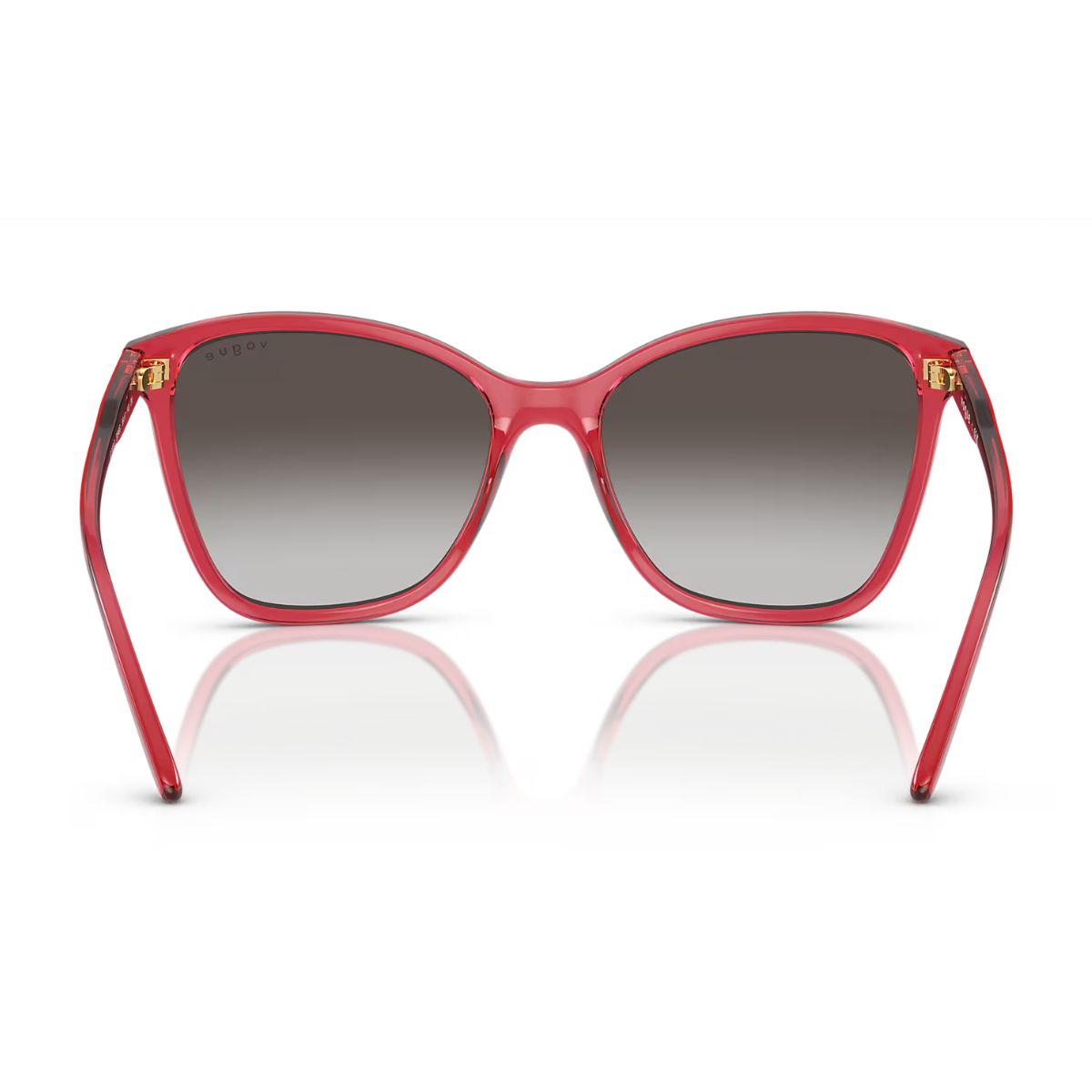 "Trendy Vogue 5520-S 30848G red cat-eye shades for women online at Optorium."





