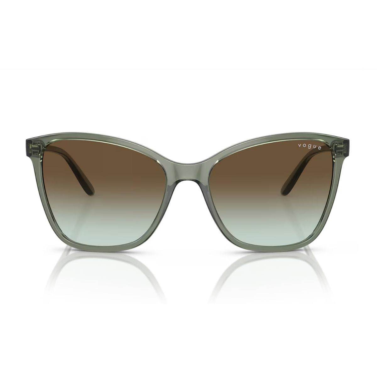 "Vogue 5520-S 3086E8 cat-eye sunglasses with brown gradient lenses online at Optorium."
