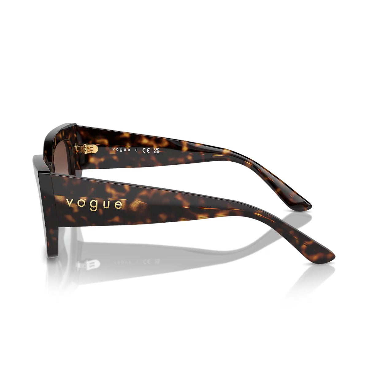 "Elegant Vogue 5583-S W65613 dark Havana sunglasses with UV protection for women online at Optorium."
