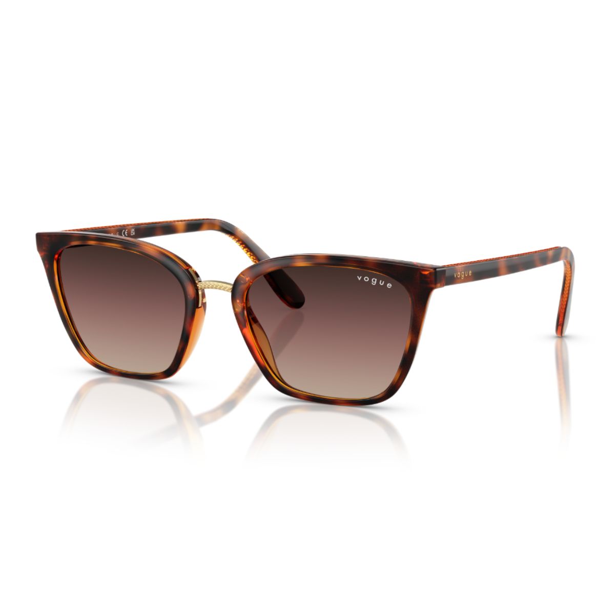 "Stylish Vogue 5597-SI W656E2 cat-eye sunglasses with UV protection online at Optorium."
