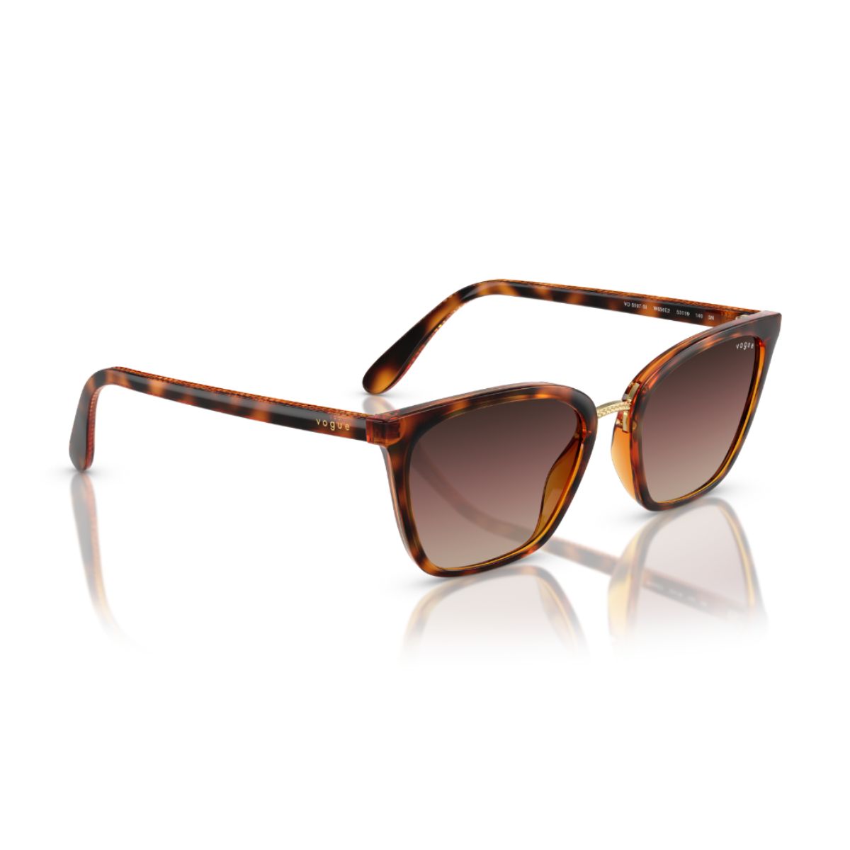 "Lightweight Vogue 5597-SI W656E2 eyewear with brown-pink gradient lenses online at Optorium."
