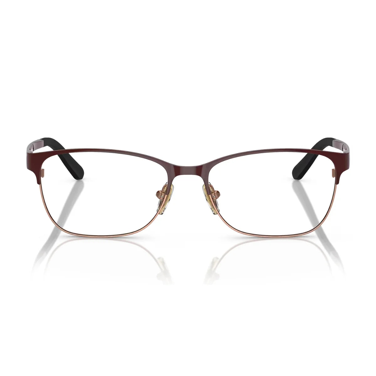 women’s Vogue eyeglasses in Burgundy Rose Gold design, square shape VO3940 5170 - Optorium