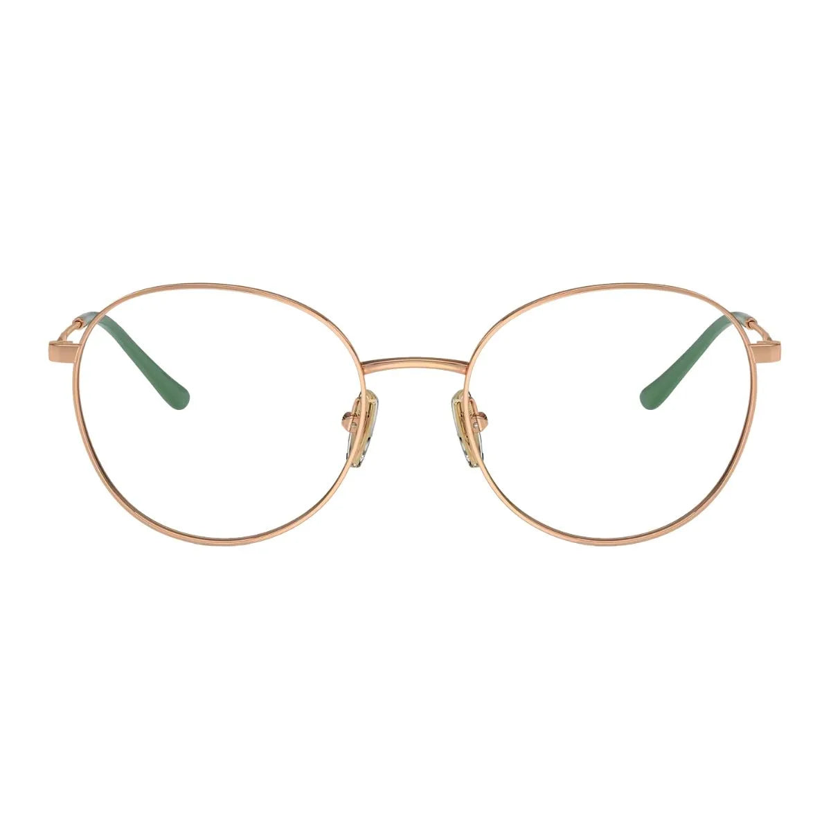 Shop Vogue Frame VO 4280 5152 Rose Gold glasses Vogue eyewear, round shape frames for women, stylish Vogue eyeglasses for women, trendy Vogue frames in India – Optorium.