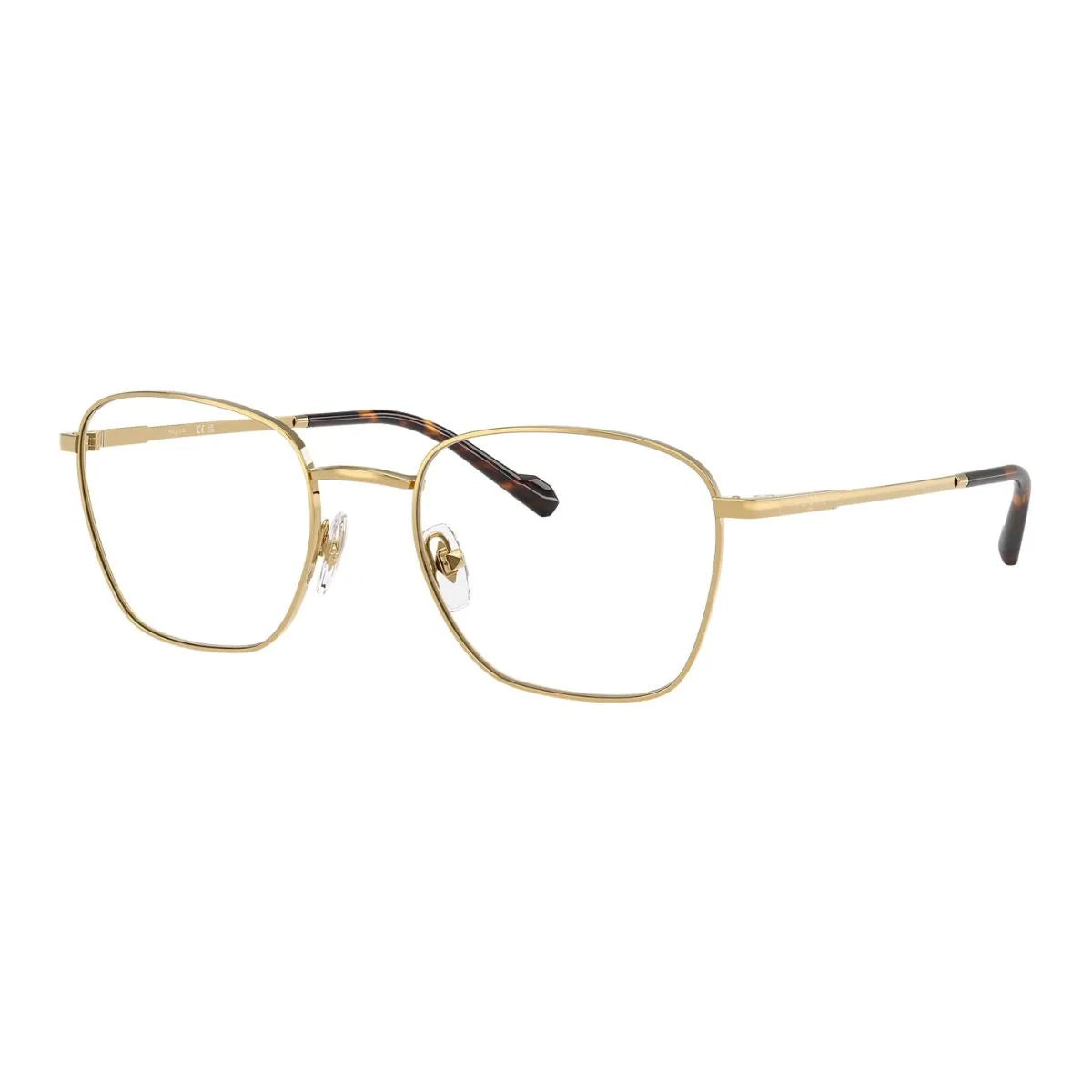 Buy Vogue eyeglasses for women, India VO 4321 280 gold color. Trendy Vogue frames square shape and elegant vogue optical frames from top Vogue eyewear India range at Optorium.