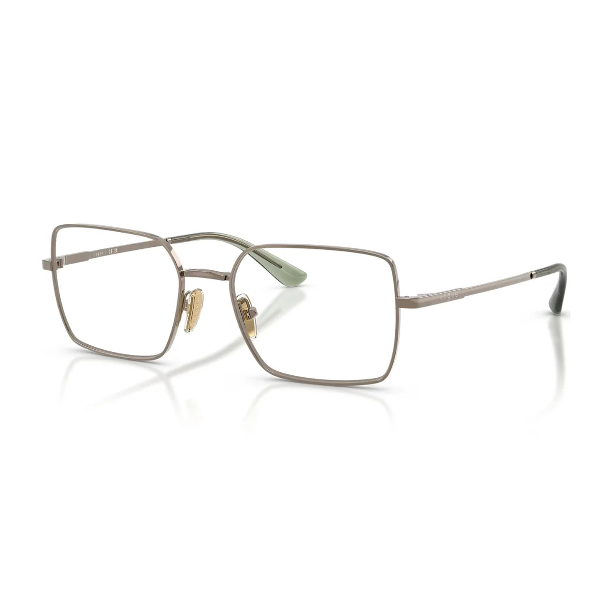 Trending Vogue VO 4340 5138 rectangle light brown optical frame for women in India from Optorium.