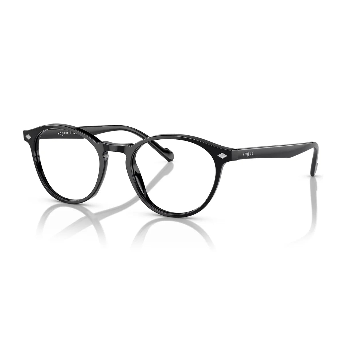 Shop Vogue VO 5326 W44 black round eyewear for women –  premium Vogue eyewear at Optorium