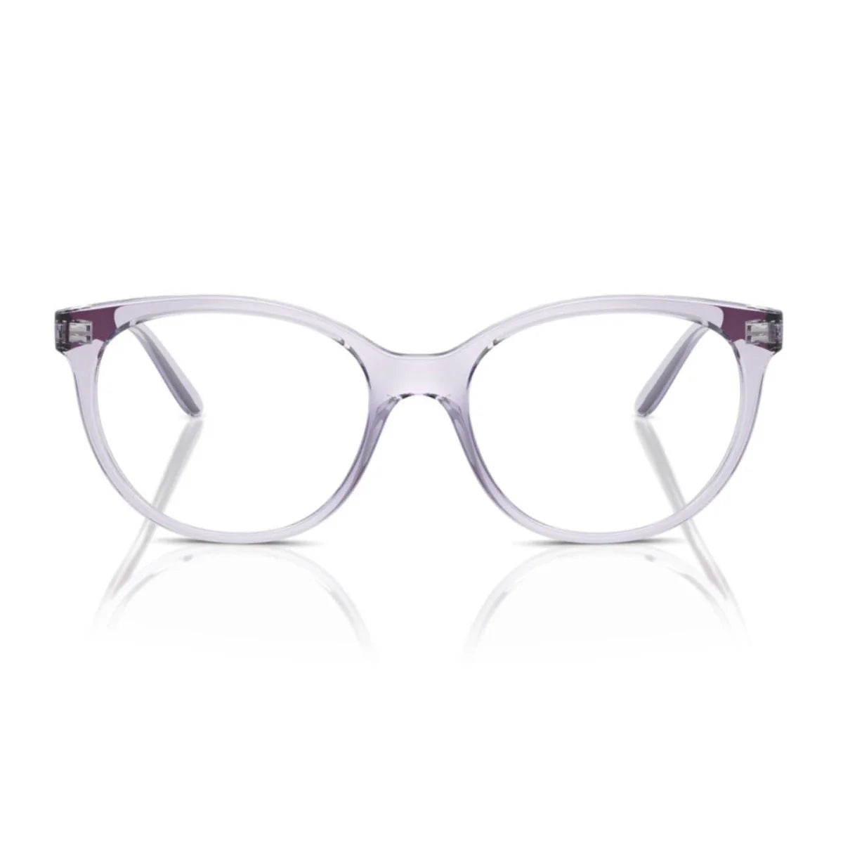 Vogue eyewear VO 5552 2745 Transparent Violet round women’s eyeglasses – Designer optical frames at Optorium