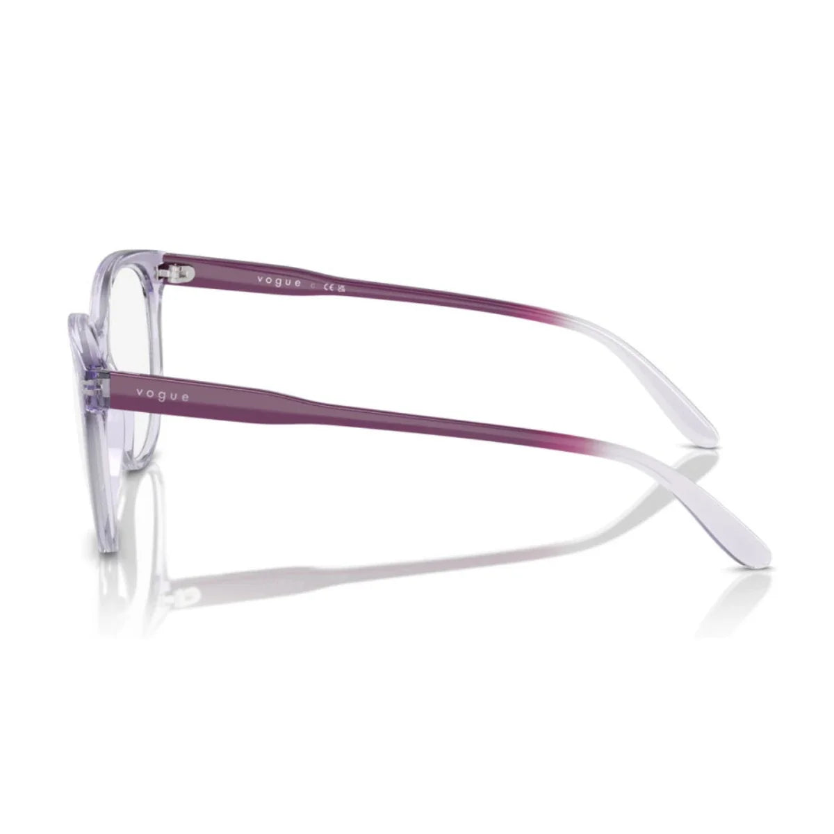 Buy Vogue VO 5552 2745 Transparent Violet round women’s eyeglasses – Trendy premium optical frames at Optorium