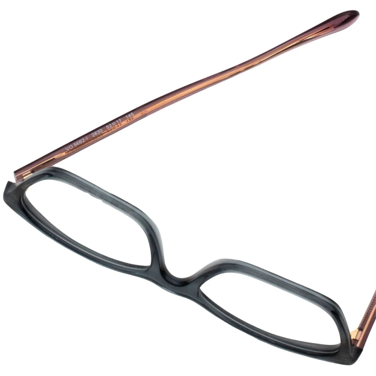 Vogue Frame VO 5662-I 2830 transparent blue cat eye vogue frames. Elegant vogue eyeglasses for women, stylish glasses vogue, and premium vogue eyewear India at Optorium.