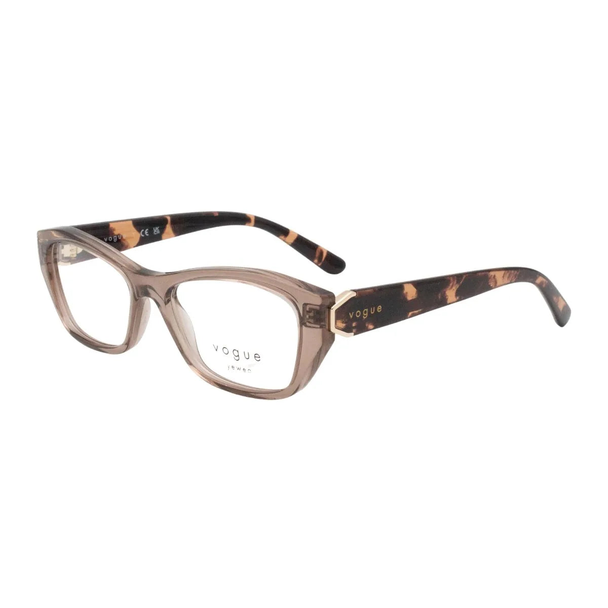 Shop fashionable Vogue Frame VO 5676 2940 eyeglasses, brown Rectangle Vogue frames, designer glasses Vogue and Vogue eyewear India for women only at Optorium.