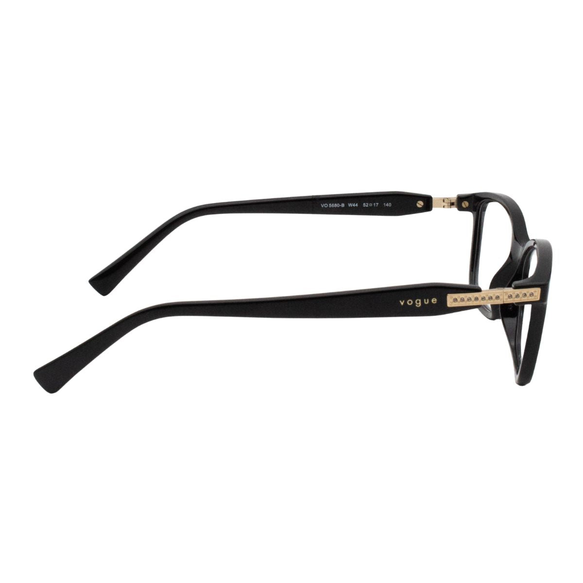 Explore Vogue Frame VO 5680-B W44 black Square eyewear for women. Fashionable Vogue frames in India, eyeglasses Vogue style, available now at Optorium.