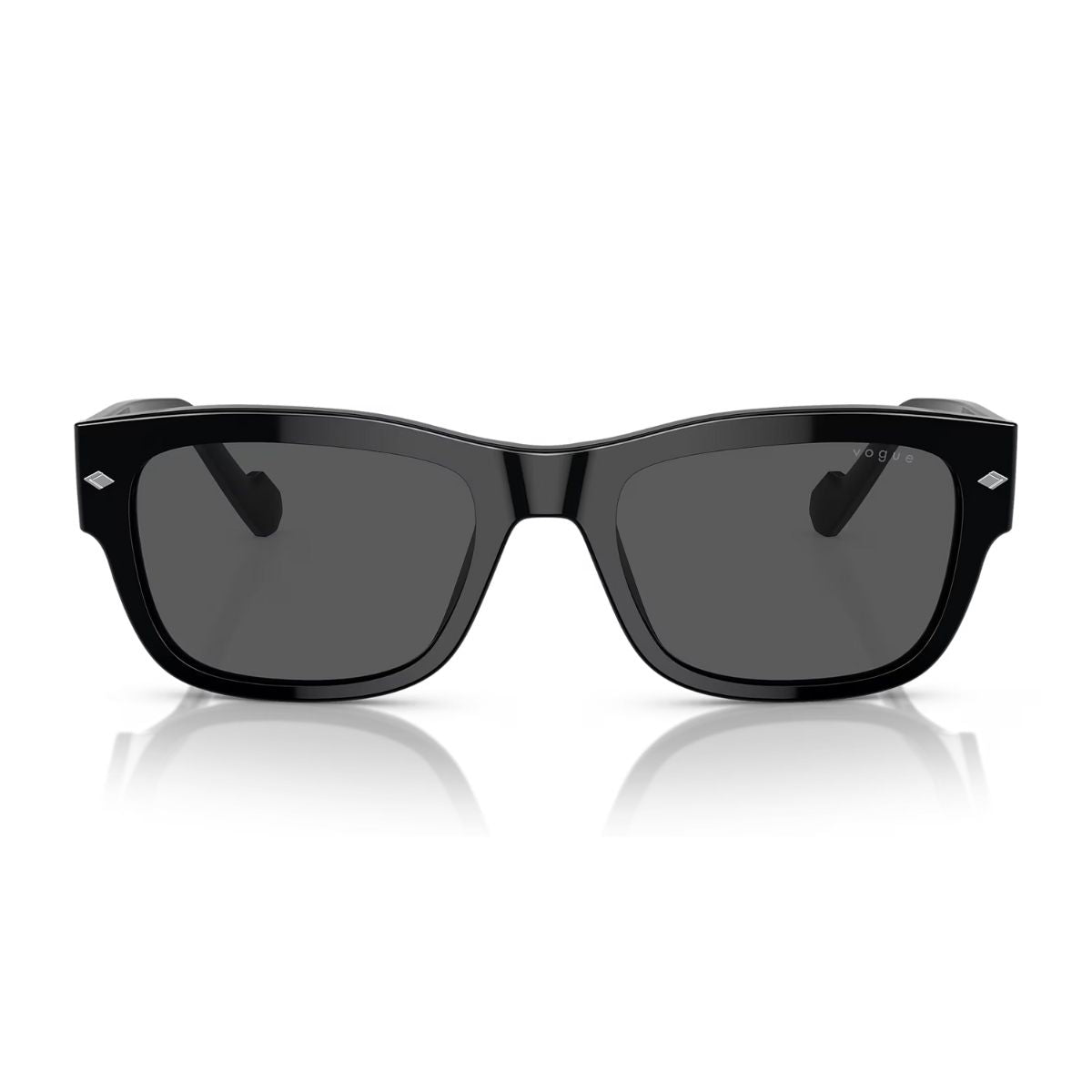 "Shop Stylish Vogue 5530 Black Rectangle Sunglasses For Women's | Optorium"