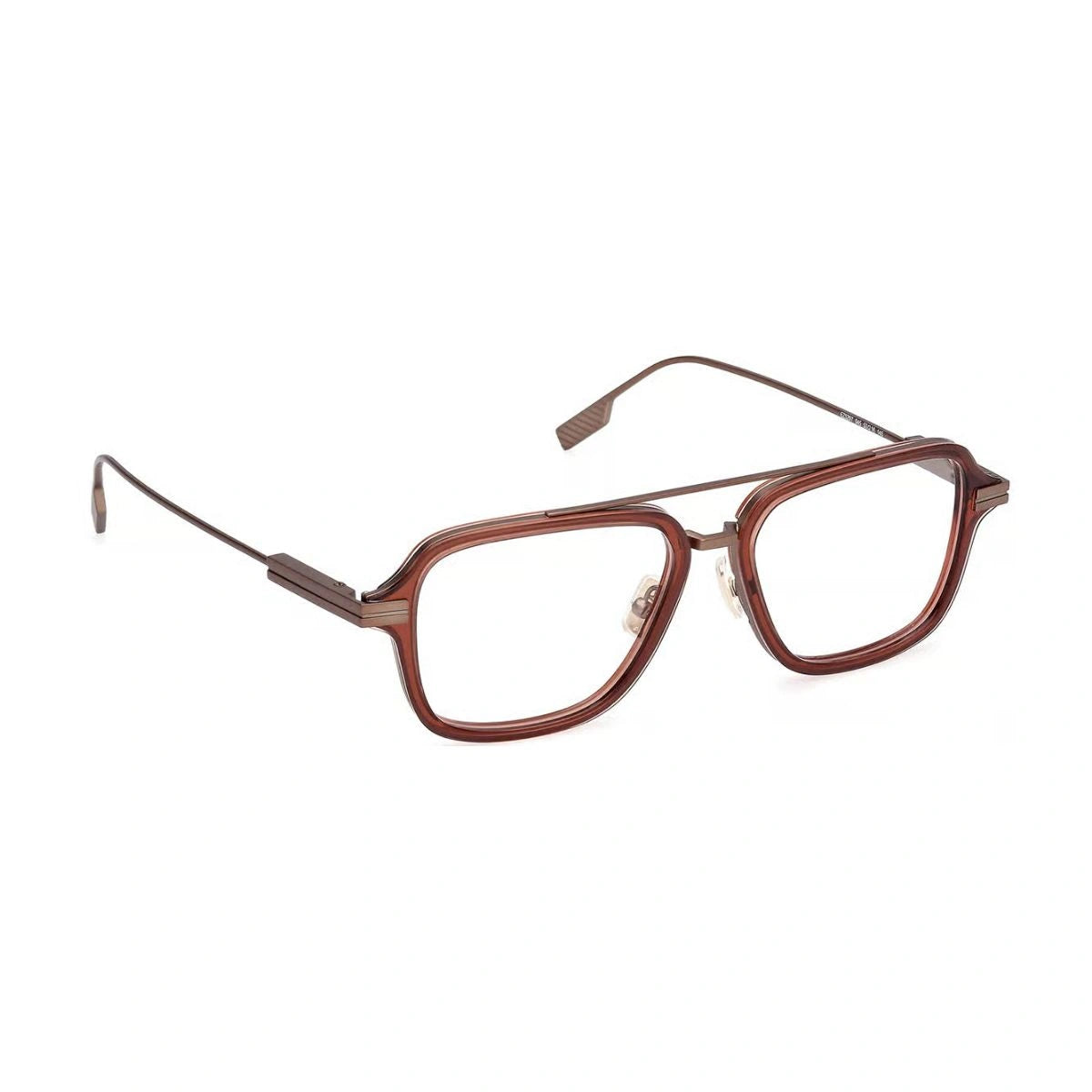Men Zegna pilot eyewear EZ5297 045 grey metal temple