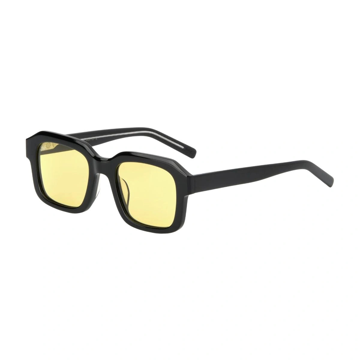 Elevate Your Look with AKILA Vera Black Square Designer Yellow Lens Shades