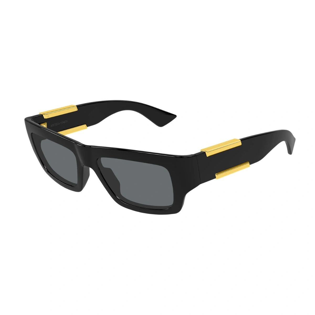 Experience Bottega Veneta BV1452S 001 black Dash sunglasses with gold details