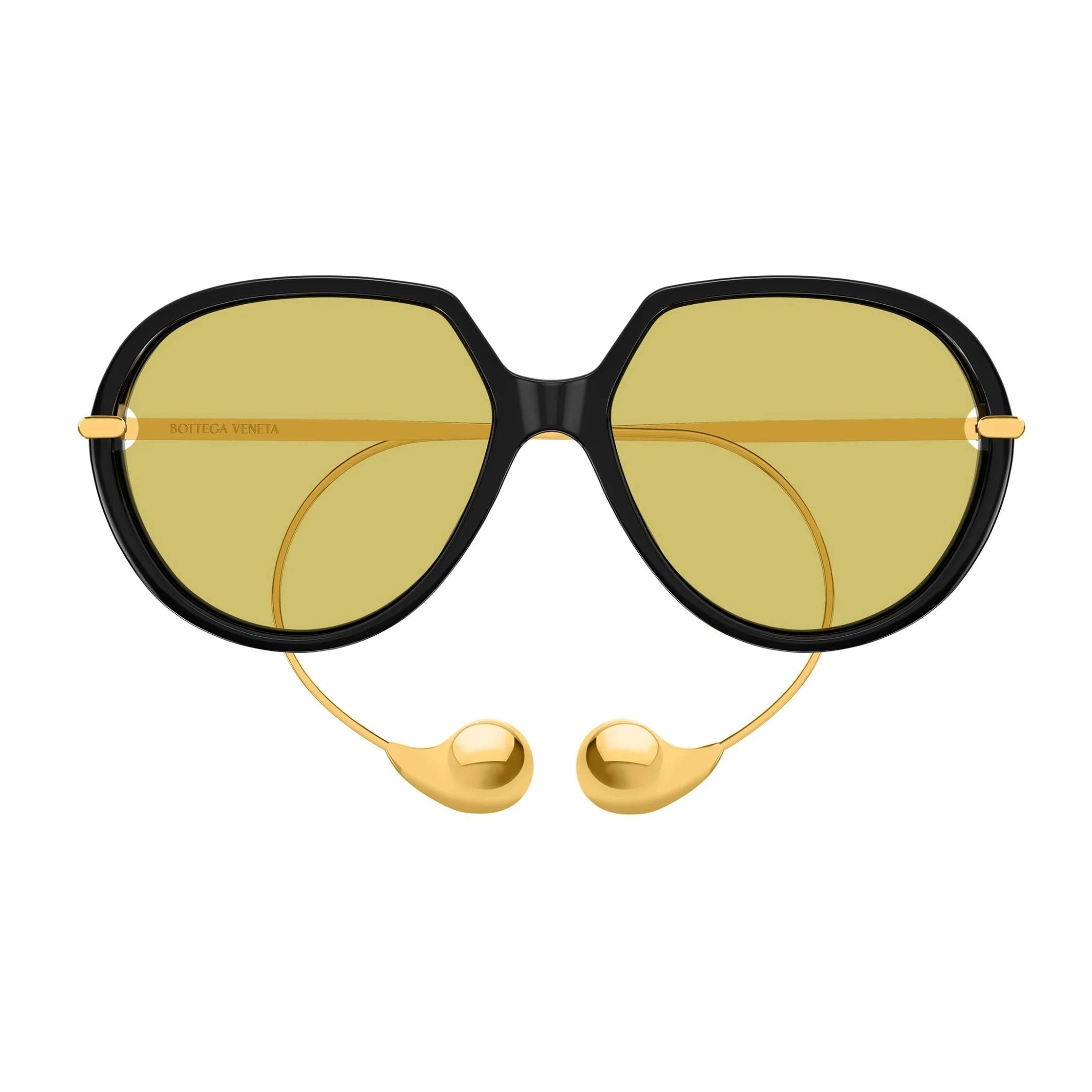 Introducing Bottega Veneta BV1436S 001 black yellow women’s sunglasses