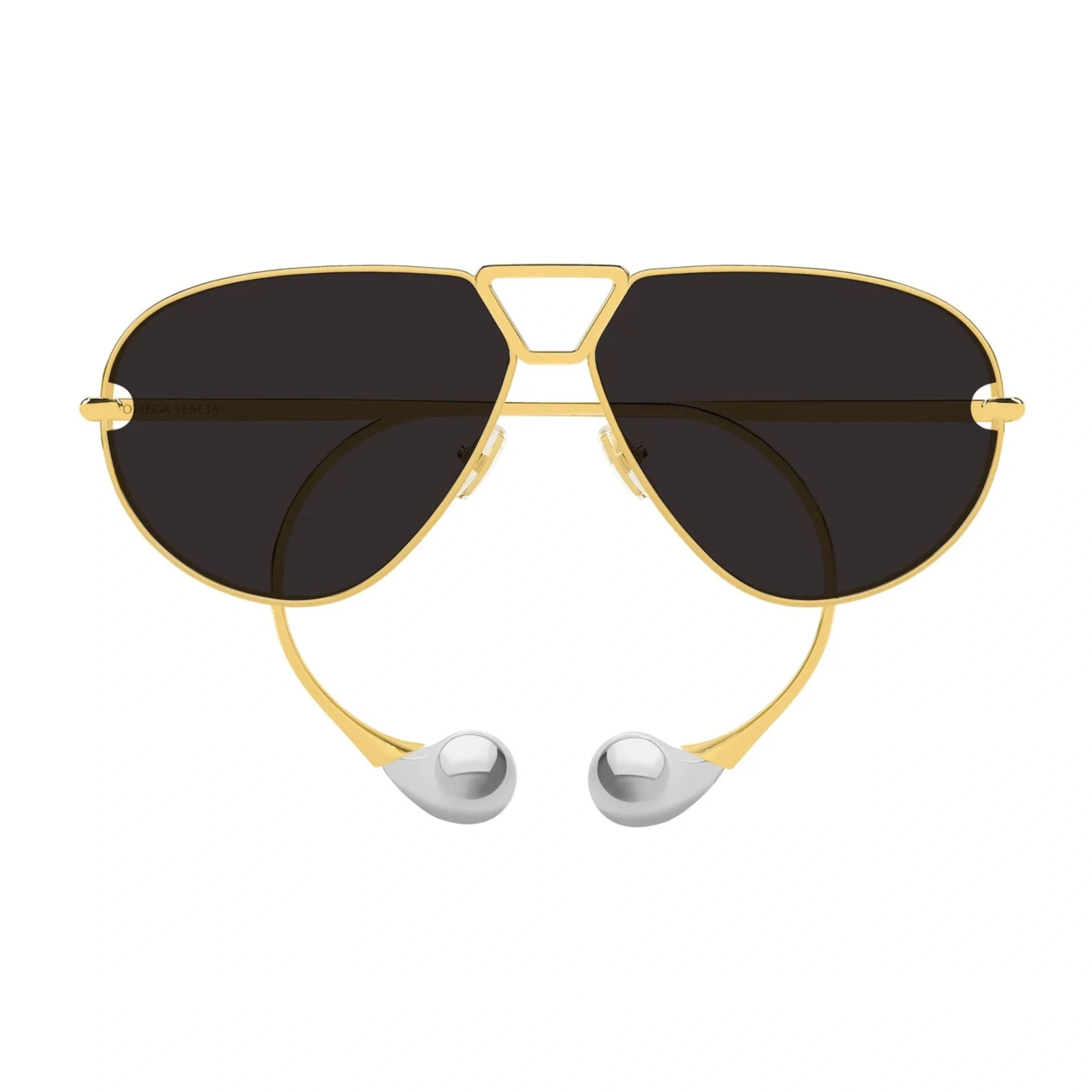 Introducing Bottega Veneta BV1437S 001 gold aviator women’s sunglasses