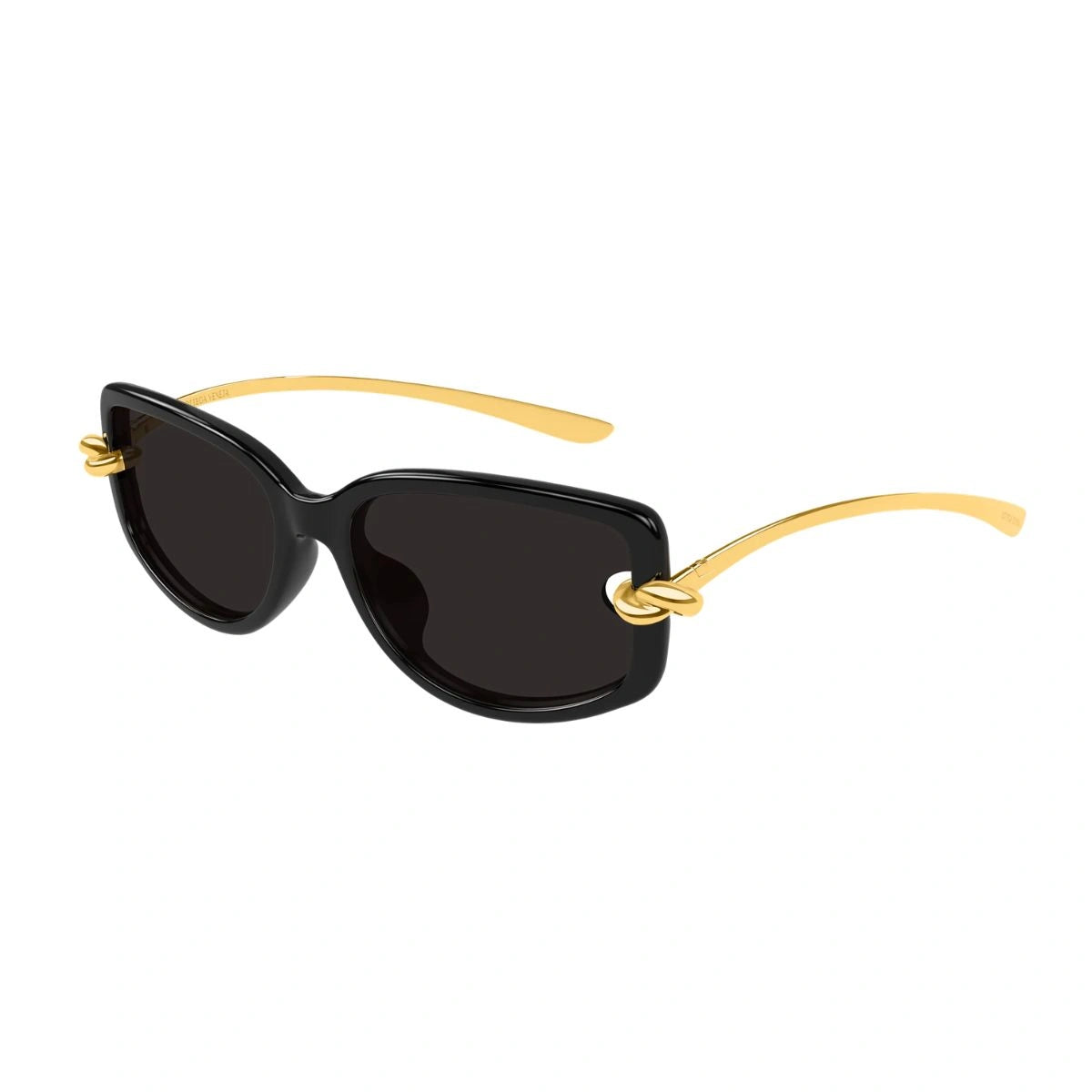 Latest Bottega Veneta BV1439S 001 women’s rectangular sunglasses with grey lenses