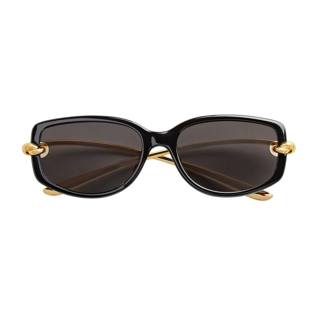 Statement BV1440SA 001 designer sunglasses with sleek gold metal temples