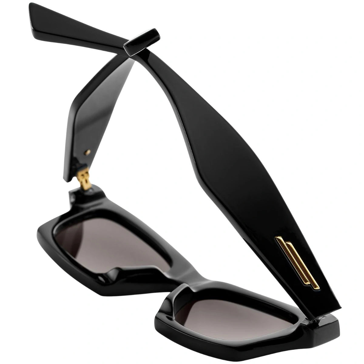 Discover Bottega Veneta BV1457S 001 luxury black acetate sunglasses