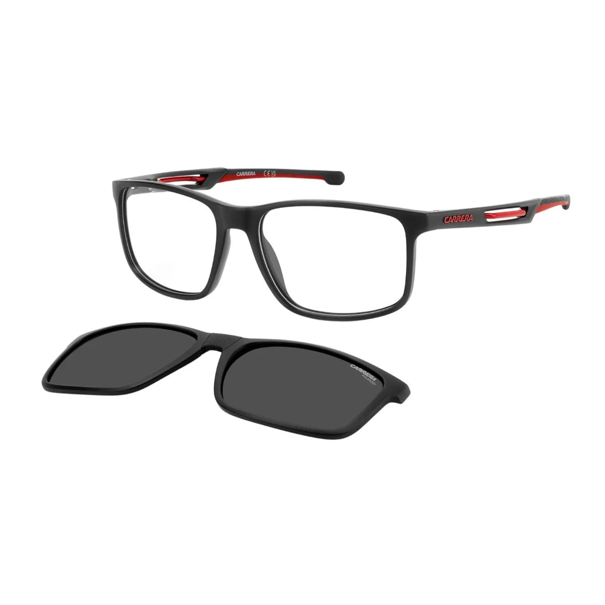 Carrera CA 8933/C BLX clip-on frame with grey polarized lenses