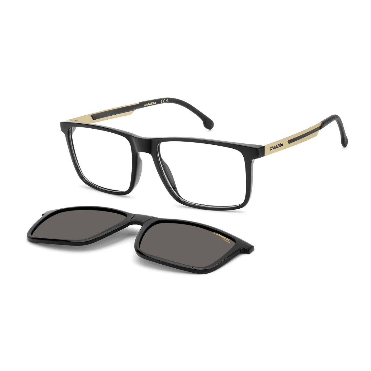 Premium Carrera CA 8941/C 807 clip-on frames with polarized UV lenses