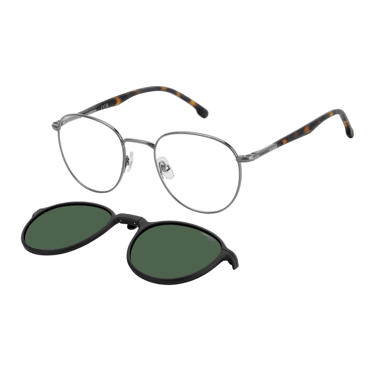 Carrera polarized metal round prescription glasses with black frame at optorium